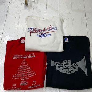 Vintage 1990’s 3 high school band sweatshirts